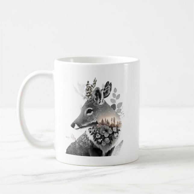 Caneca De Café Wildlife Lovers Deer Mug (Esquerda)