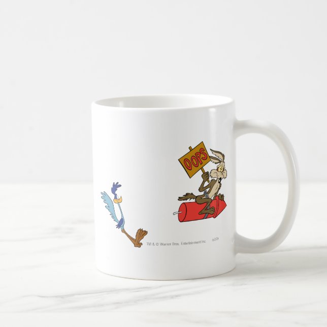 Caneca De Café WILE E. COYOTE™ e ROAD RUNNER™ Foguete ACME (Direita)