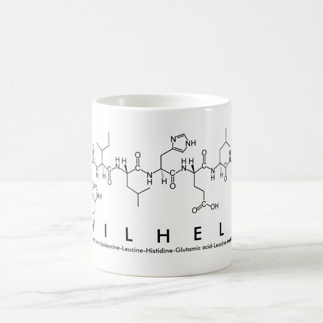 Caneca De Café Wilhelm peptide name mug (Centro)