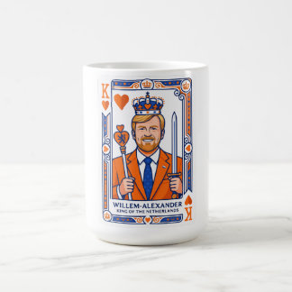Caneca De Café Willem-Alexander Speelkaart - Hartenkoning Konings