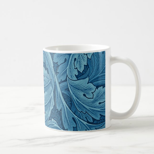 Caneca De Café William Morris Acanthus em azul (Direita)