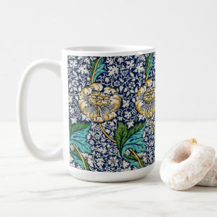 Caneca De Café William Morris Art Blue Mug
