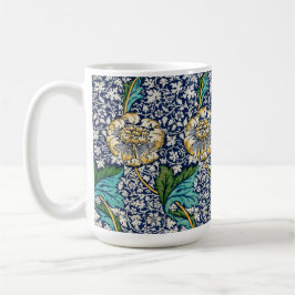 Caneca De Café William Morris Art Blue Mug