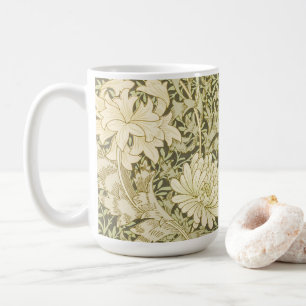 Caneca De Café William Morris Art Chrysanthemum Olive Mug