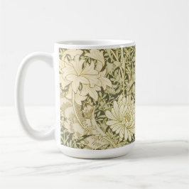 Caneca De Café William Morris Art Chrysanthemum Olive Mug
