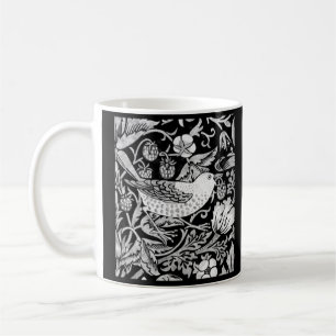 Caneca De Café William Morris Bird & Flower Azulejo, preto e bran