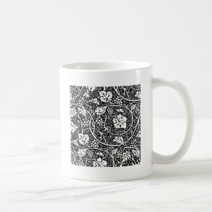 Caneca De Café William Morris Black White Grape Vine