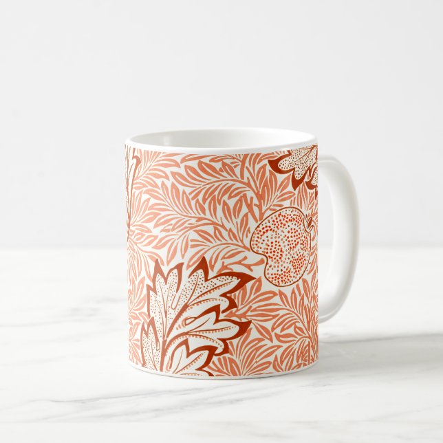 Caneca De Café William Morris Botanical Apple Design (Frente Esquerda)