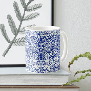 Caneca De Café William Morris Brother Rabbit Blue Vintage