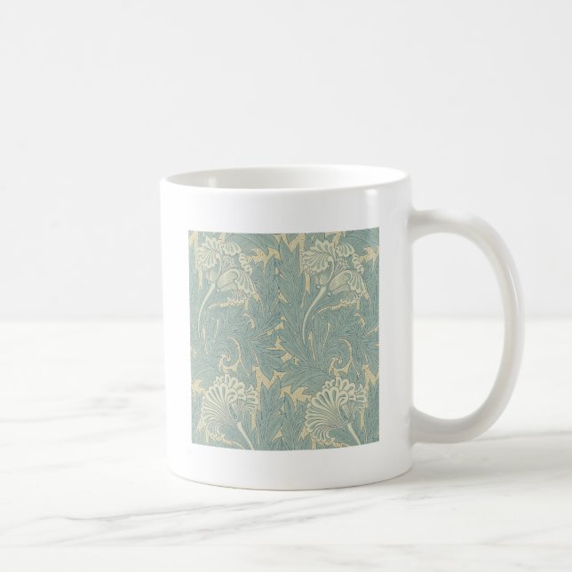 Caneca De Café William Morris Classic Tulip Blue Floral (Direita)