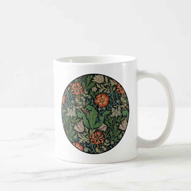 Caneca De Café William Morris Compton Wallpaper Classic (Direita)