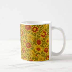 Caneca De Café William Morris Inspirou o Floral AI design