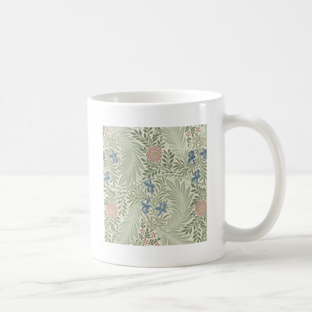 Caneca De Café William Morris Larkspur Floral Wallpaper (Direita)