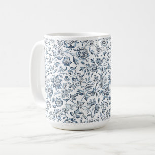Caneca De Café William Morris Loop Rastreamento Floral