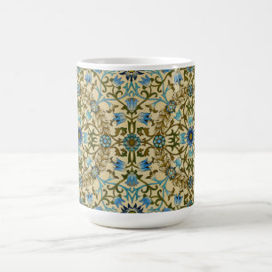 Caneca De Café William Morris - Padrão antigo de vinha e flores 1
