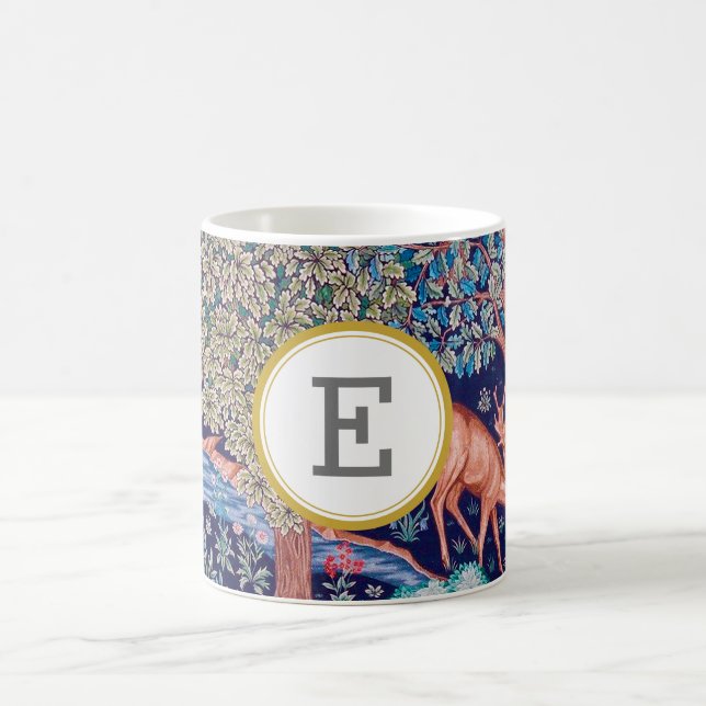 Caneca De Café William Morris PERSONALIZADO INICIAL (Centro)