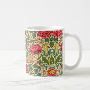 Caneca De Café William Morris Rosa Floral Chintz Rosa