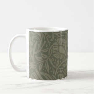 Caneca De Café William Morris Soft Green Floral Vintage Pattern