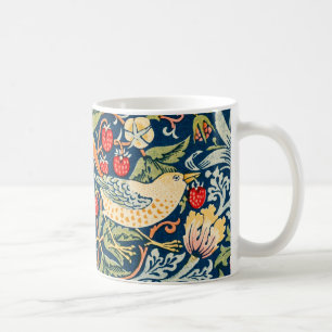Caneca De Café William Morris Strawberry Thef Floral Art Nouveau