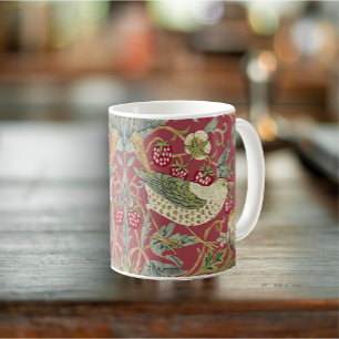 Caneca De Café William Morris Strawberry Thief Textile Pattern