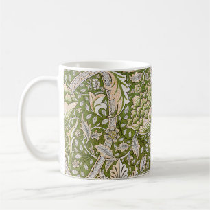 Caneca De Café William Morris Windrush Padrão Floral Clássico