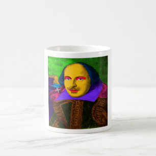 Caneca De Café William Shakespeare Pop Art
