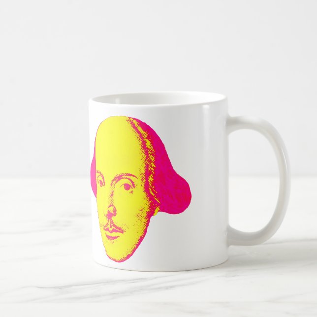 Caneca De Café William Shakespeare Pop Art Mug (Direita)