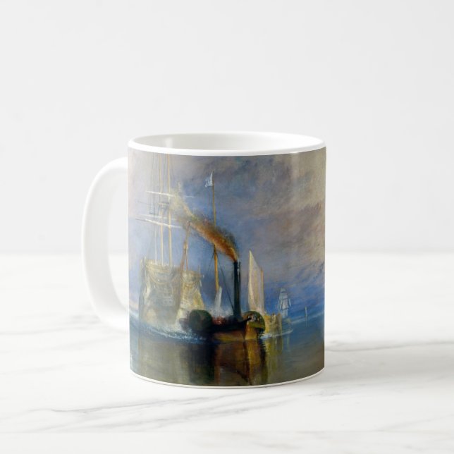 Caneca De Café William Turner - O Temeraire em Combate (Frente Esquerda)