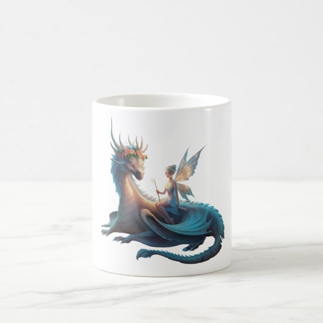 Caneca De Café "Willy Fairy e Dragon" (Centro)