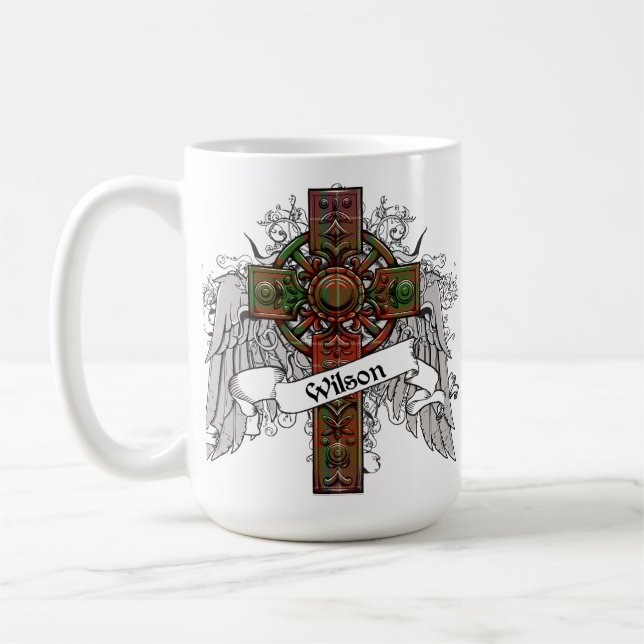 Caneca De Café Wilson Tartan Cross (Esquerda)
