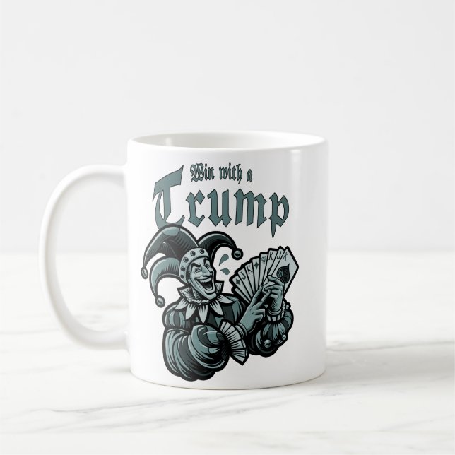 Caneca De Café Win With A Trump - Gewinne mit einem Trumpf (Esquerda)