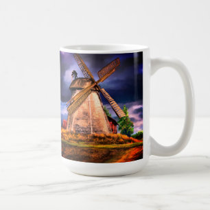 Caneca De Café Windmill Sunset Coffee Mug