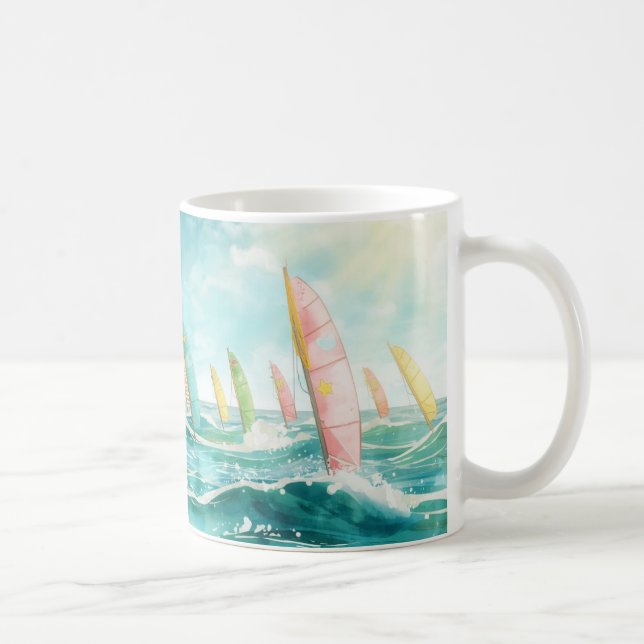 Caneca De Café Windsurfing  (Direita)
