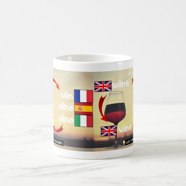 Caneca De Café Wine-vin-vino (Centro)