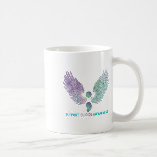 Caneca De Café Wings Semicolon Suporta Sensibilização Suicida Tea