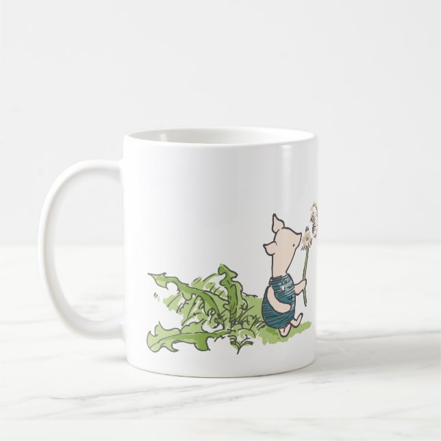Caneca De Café Winnie The Pooh- Piglet com Dandelion (Esquerda)