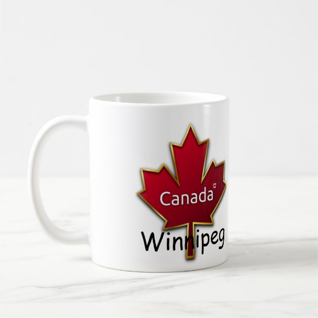 Caneca De Café Winnipeg Canadá (Esquerda)