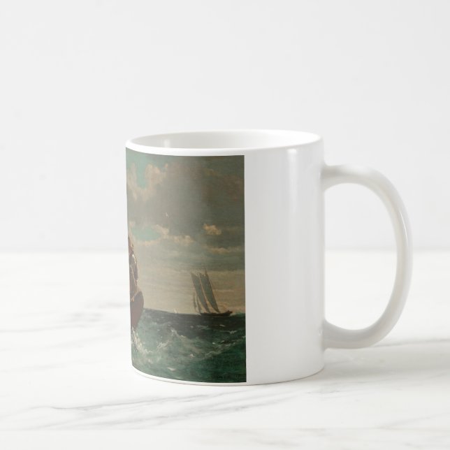 Caneca De Café Winslow Homer - Breezing acima de (um vento justo) (Direita)