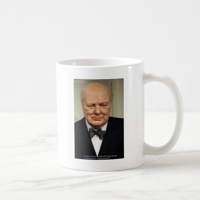 Caneca De Café Winston Churchill Falhas Dons de Cota de Sabedoria (Direita)
