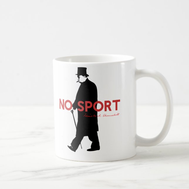 Caneca De Café Winston Churchill, nenhum esporte (Direita)