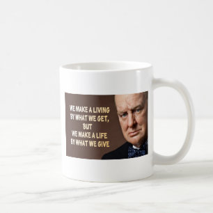 Caneca De Café Winston Churchill nós fazemos uma vida