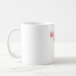 Caneca De Café Winter Balloon Letters – Cute Snowy Design