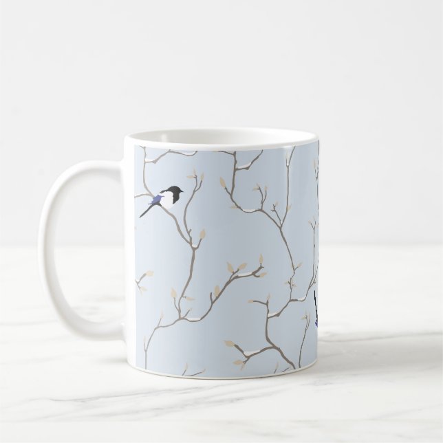 Caneca De Café Winter BIrds (Esquerda)
