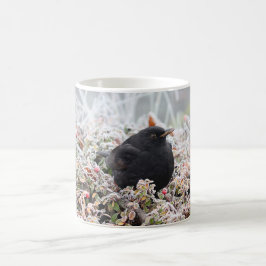 Caneca De Café Winter Blackbird