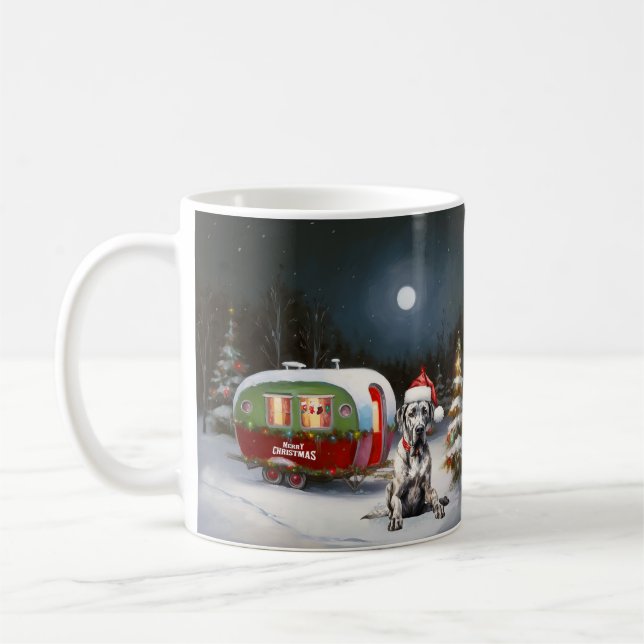 Caneca De Café Winter Great Dane Caravan Christmas Adventure (Esquerda)
