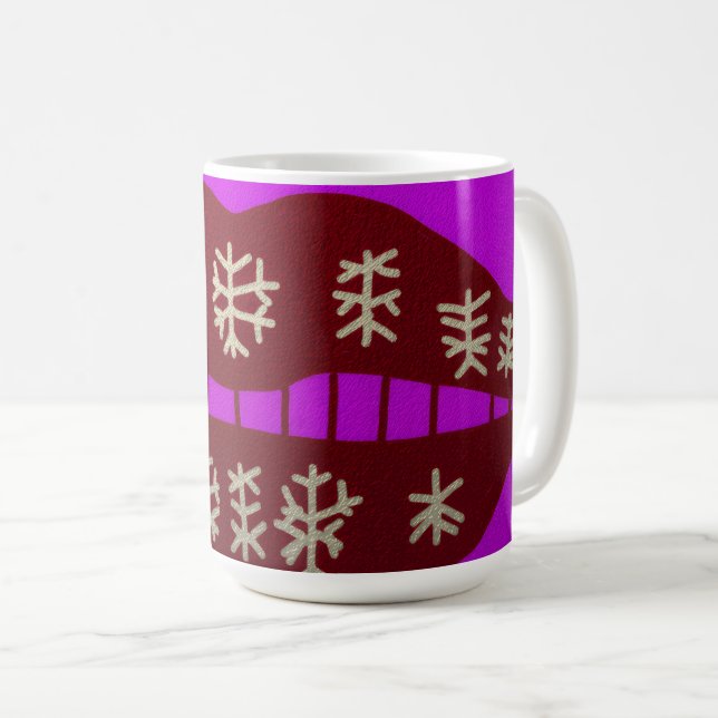 Caneca De Café Winter Holiday Smile (Frente Esquerda)