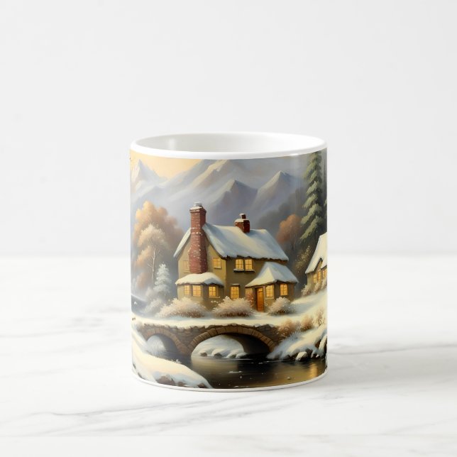 Caneca De Café Winter Houses (Centro)