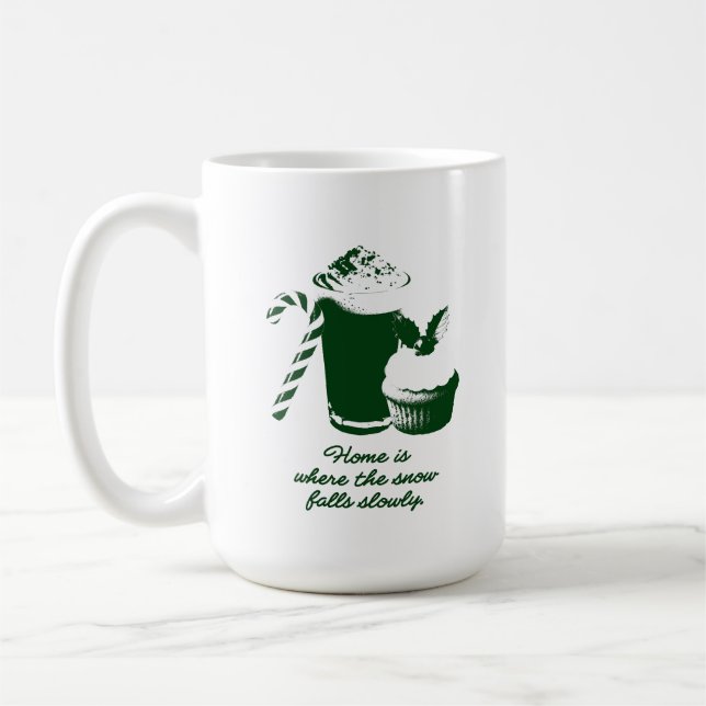 Caneca De Café Winter illustration (Esquerda)