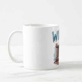 Caneca De Café Winter Is Here Fireplace Mug – Cozy Fire Design