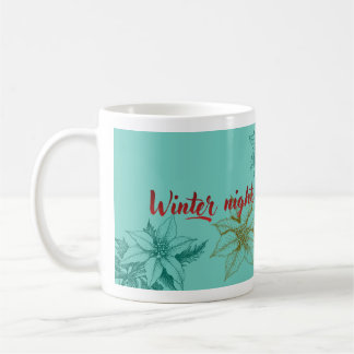 Caneca De Café Winter Nights and Coffee Lights - Vintage Botanica